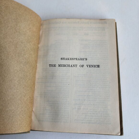 SHAKESPEAR’S The Merchant Of Venice 1911 Pocket Book please read - Picture 4 of 12